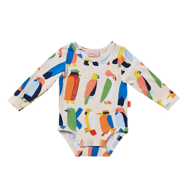 Halcyon Nights - Flamin' Galahs Long Sleeve Bodysuit