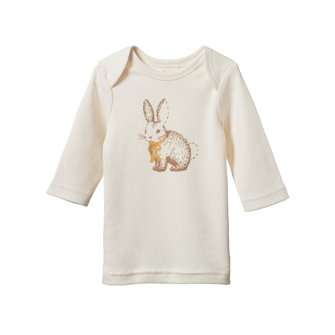 Nature Baby - Baby Tee / Rabbitty Natural Print