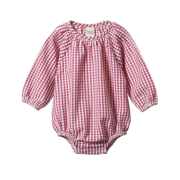 Nature Baby - Meadow Bodysuit Gingham / Jam Check