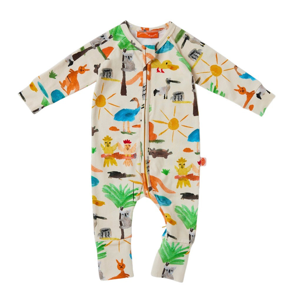 Halcyon Nights - Long Sleeve Romper / Yo's Country