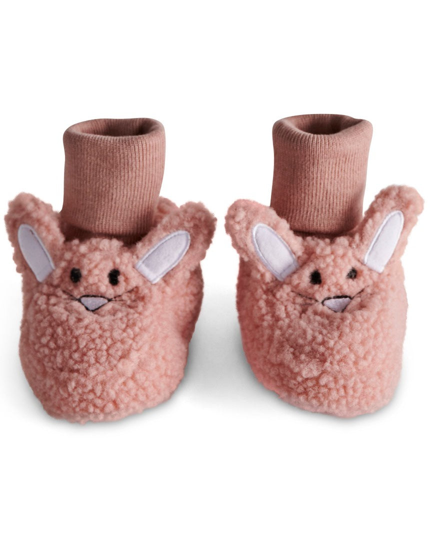 Kip & Co - Baby Booties AW25 / Bunny Pink