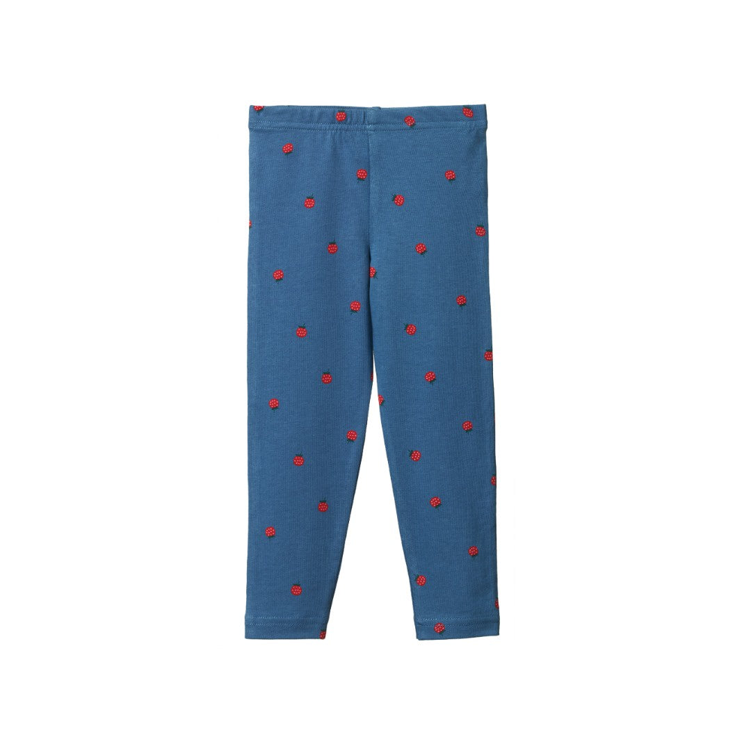 Nature Baby - Leggings / Raspberry Blue Print