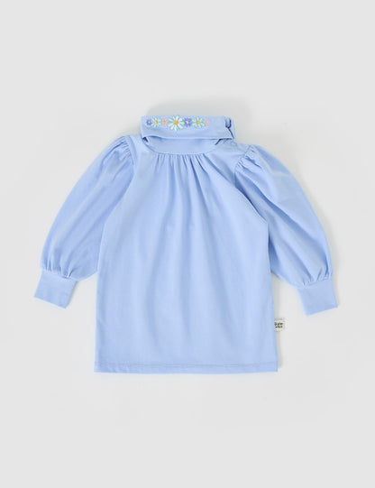Goldie & Ace - Sophia Embroidered Puff Sleeve Skivvy
