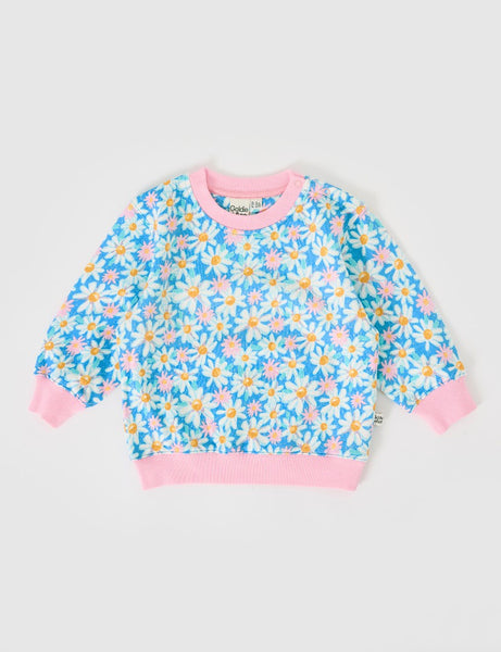 Goldie & Ace - Seaside Daisy Relaxed Terry Sweater