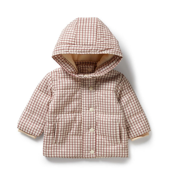 Wilson + Frenchy - Puffer Jacket / Amber Check