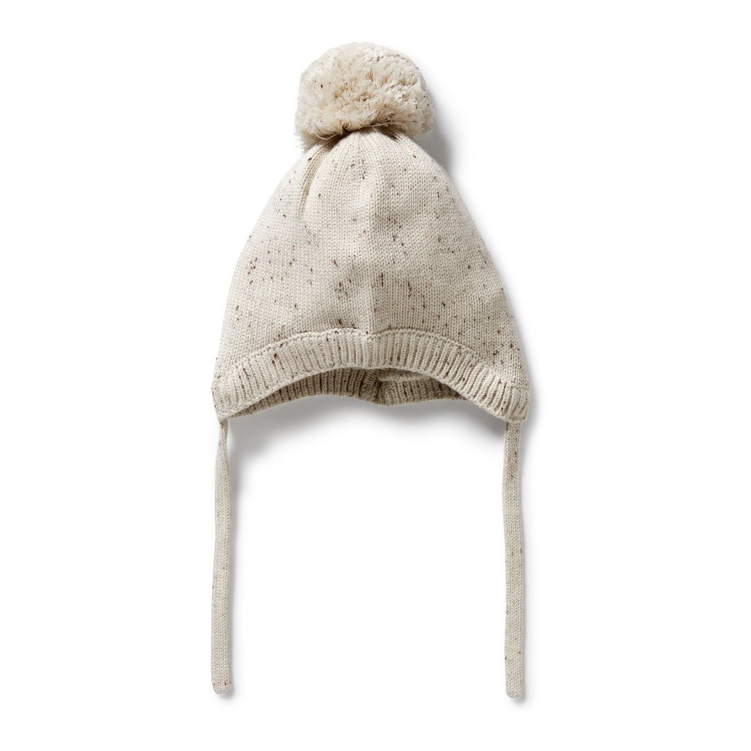 Wilson + Frenchy - Organic Knitted Bonnet / Cookie and Cream