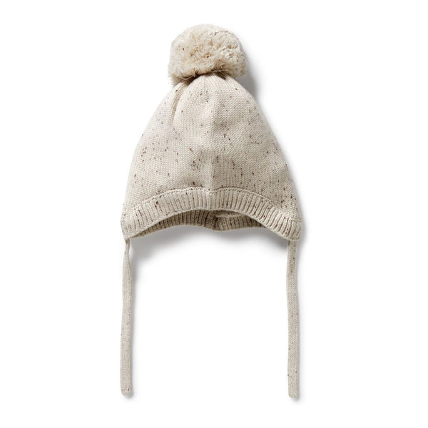 Wilson + Frenchy - Organic Knitted Bonnet / Cookie and Cream
