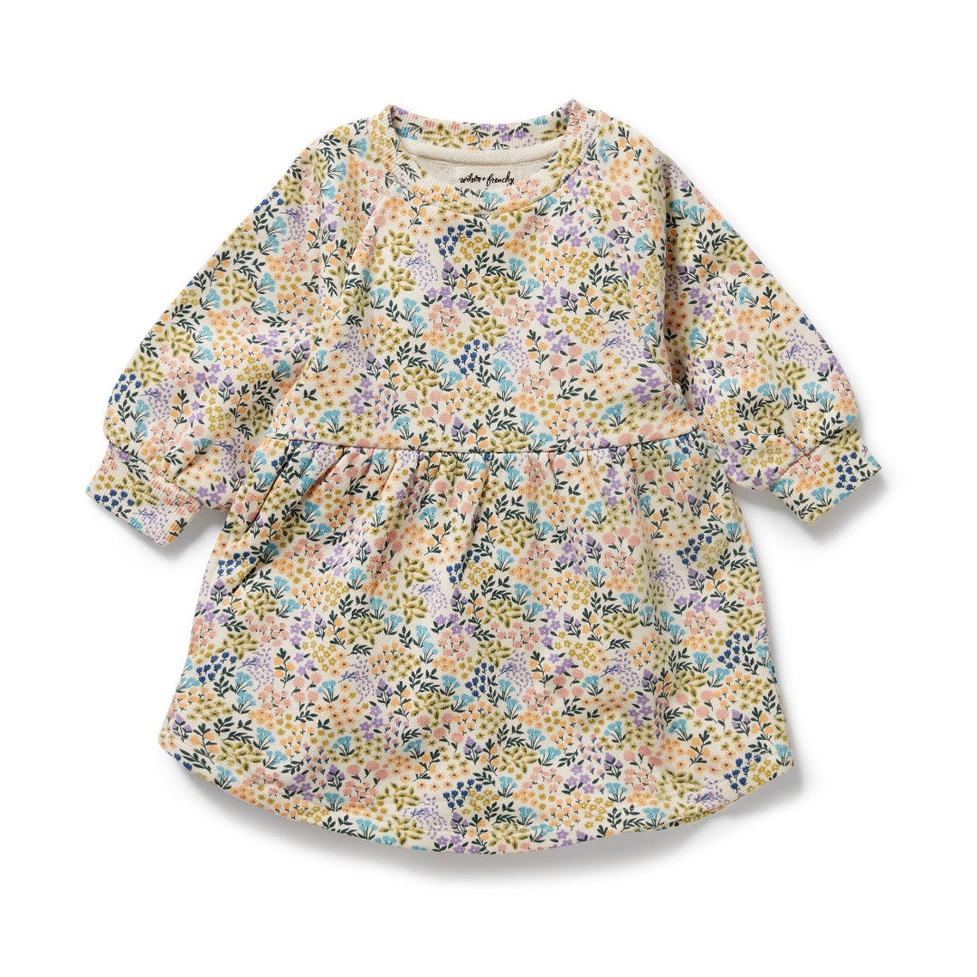 Wilson + Frenchy - Organic Terry Sweat Dress / Tiny Bloom