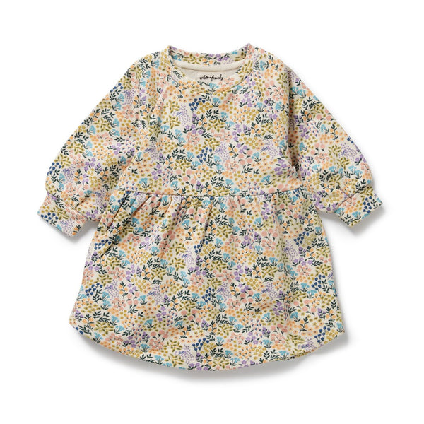 Wilson + Frenchy - Organic Terry Sweat Dress / Tiny Bloom