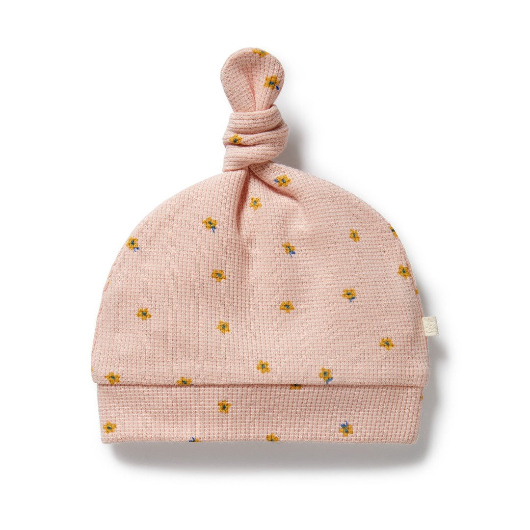 Wilson + Frenchy - Organic Waffle Knot Hat /  Little Fleur