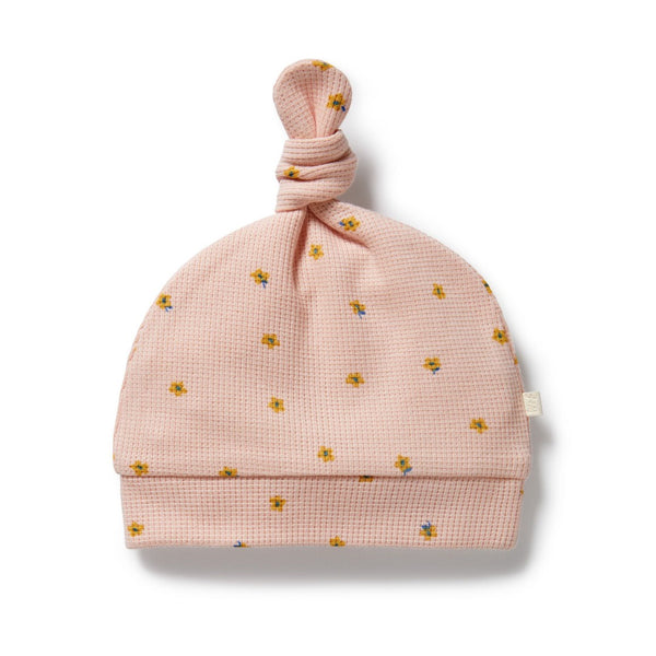 Wilson + Frenchy - Organic Waffle Knot Hat /  Little Fleur