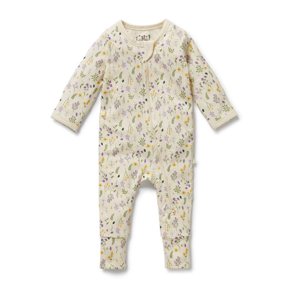 Wilson + Frenchy - Organic Zipsuit with Feet / Bella Floral