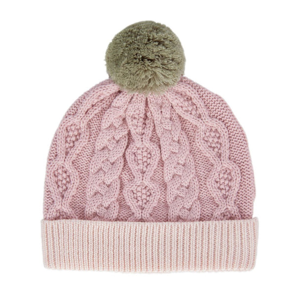 Acorn - August Merino Beanie / Dusty Pink