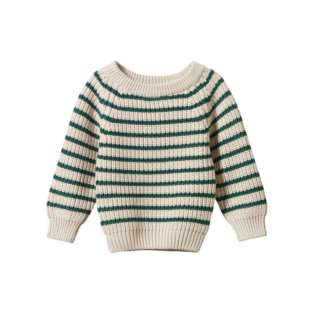 Nature Baby - Billy Jumper / Pine Sailor Stripe