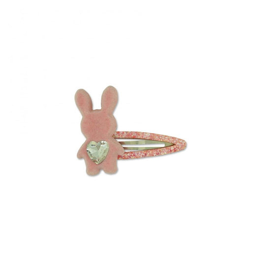 Milk & Soda - Velvet Rabbit Hair Clip / Pink