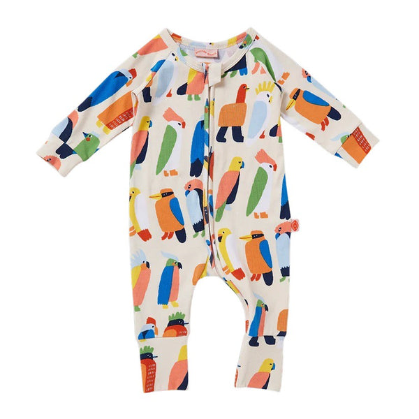 Halcyon Nights - Flamin' Galahs Long Sleeve Romper