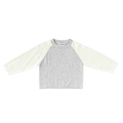 Grown Clothing - Raglan Long Sleeve Tee - Grey Marle