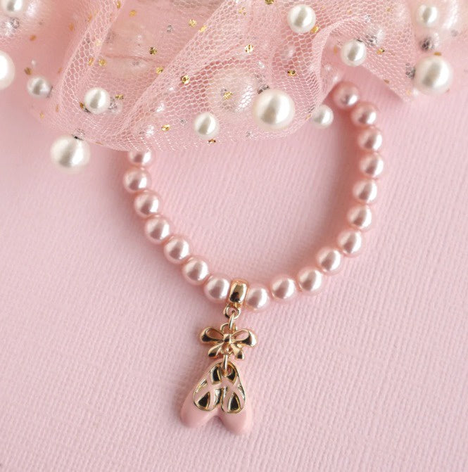 Lauren Hinkley - Pink Pearl Ballet Slippers Bracelet