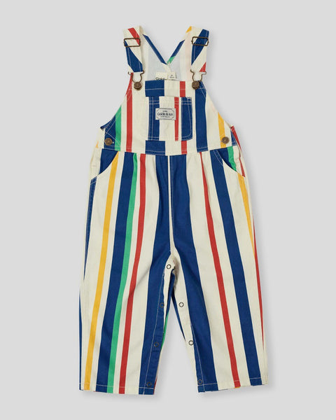 Goldie & Ace - 90'S Bold Stripe Austin Denim Overalls