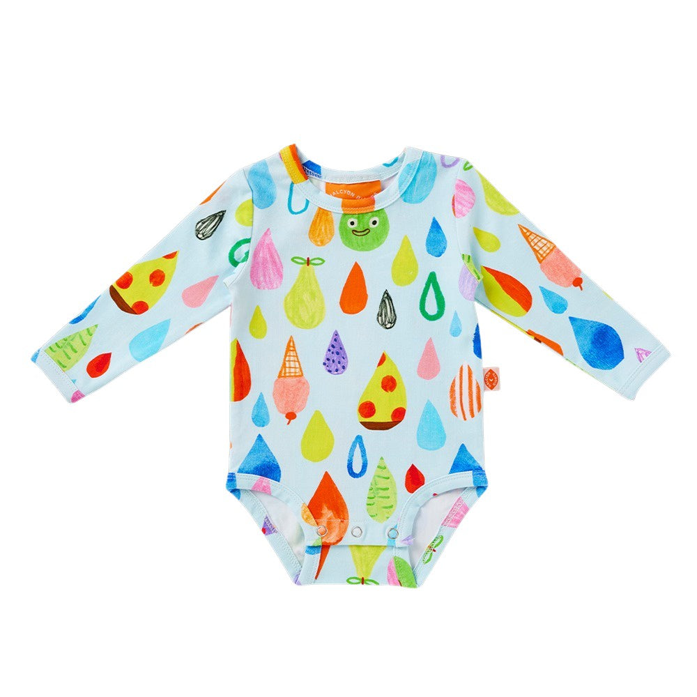 Halcyon Nights - Long Sleeve Bodysuit / Sun Shower