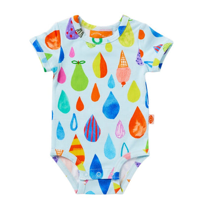 Halcyon Nights - Short Sleeve Bodysuit / Sun Shower