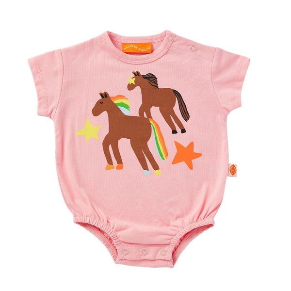 Halcyon Nights - Short Sleeve Bodysuit / Giddy Up