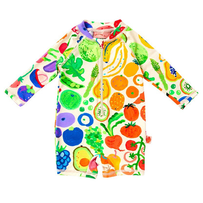 Halcyon Nights - Long Sleeve Rash Suit / Eat The Rainbow