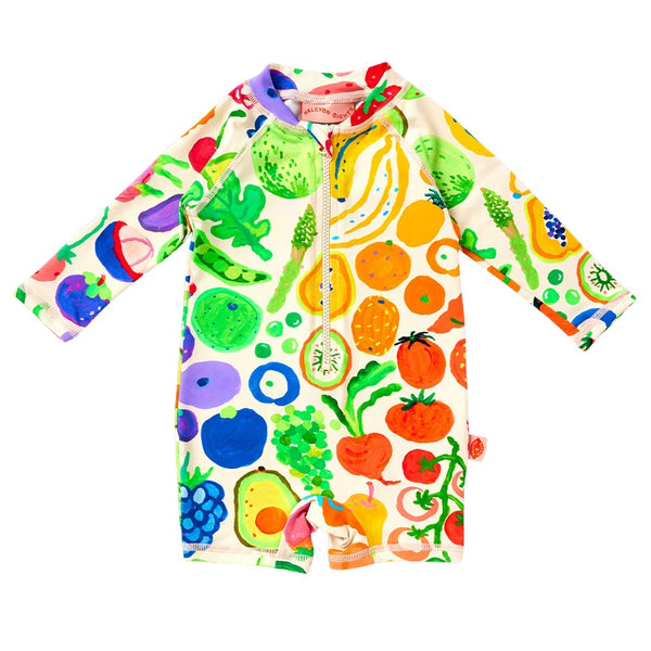 Halcyon Nights - Long Sleeve Rash Suit / Eat The Rainbow