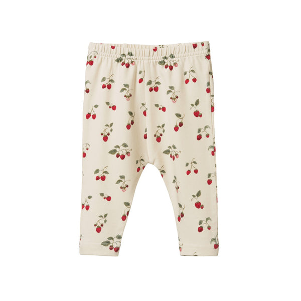 Nature Baby - Leggings / Strawberry Blush Print