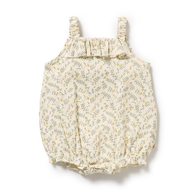 Wilson + Frenchy - Organic Playsuit / Lemon Leaf