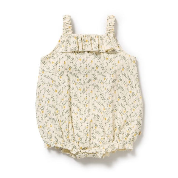 Wilson + Frenchy - Organic Playsuit / Lemon Leaf
