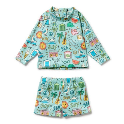 Wilson + Frenchy - Rashie Swim Set / Sun Surf & Sea