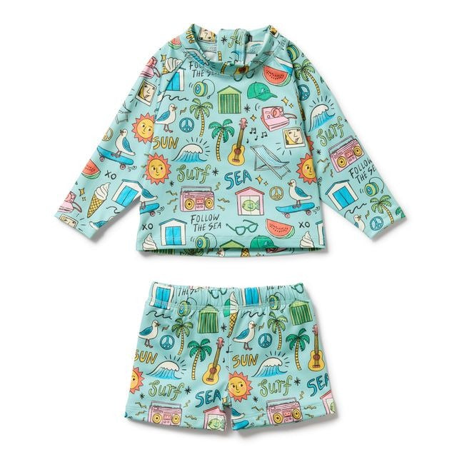 Wilson + Frenchy - Rashie Swim Set / Sun Surf & Sea