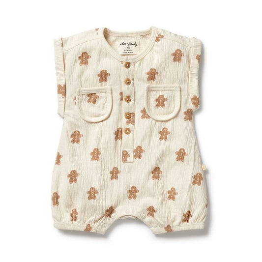 Wilson + Frenchy -  Organic Crinkle Growsuit / Spice & Nice