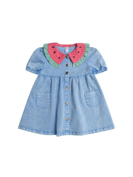 Huxbaby - I Carried a Watermelon Denim Dress