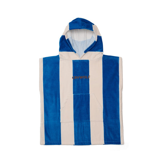 Cry Wolf - Hooded Towel / Deep Sea Stripe