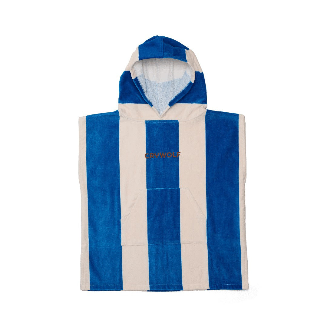 Cry Wolf - Hooded Towel / Deep Sea Stripe