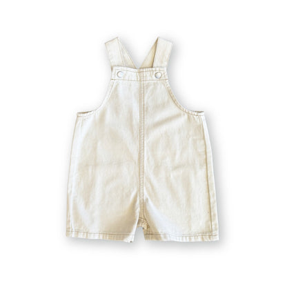 Grown Clothing - Everyday Twill Short Overalls / Milk