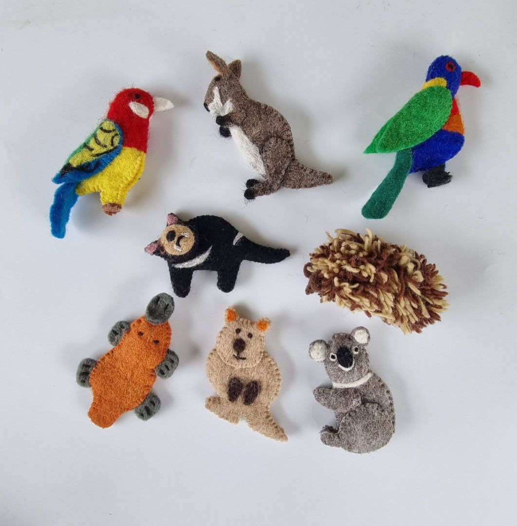 Create & Wonder - Finger Puppets Set / Australian Temperate Forest