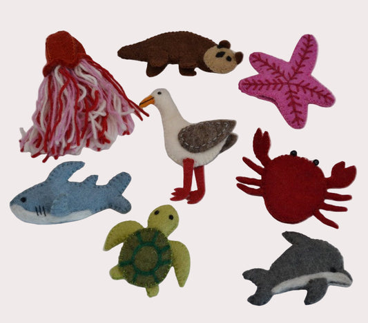 Create & Wonder - Finger Puppets Set / Coastline