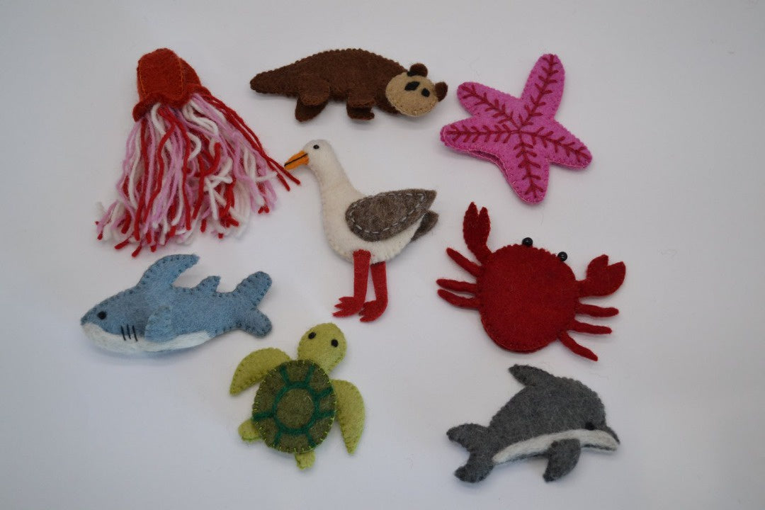 Create & Wonder - Finger Puppets Set / Coastline