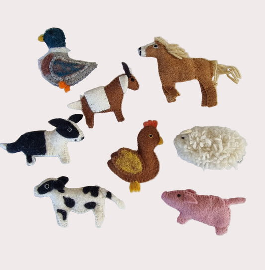 Create & Wonder - Finger Puppets Set / Farm