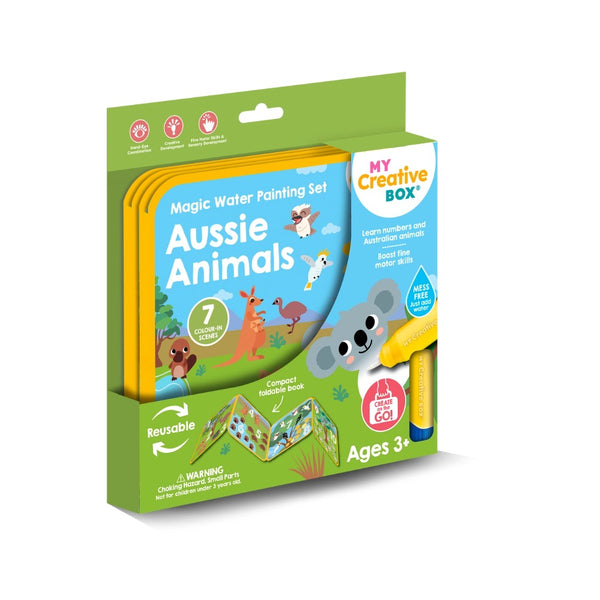 My Creative Box - Aussie Animals Magic Water Painting Set