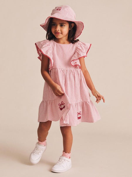 Huxbaby - Cherry Pie Stripe Dress