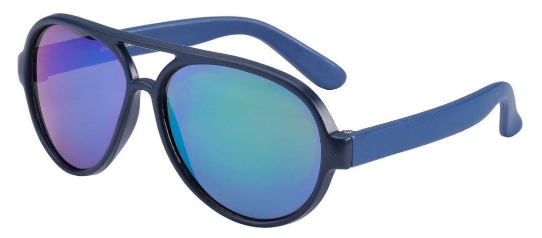 Frankie Ray Sunglasses - Pilot / Matte Blue (0-2Y)