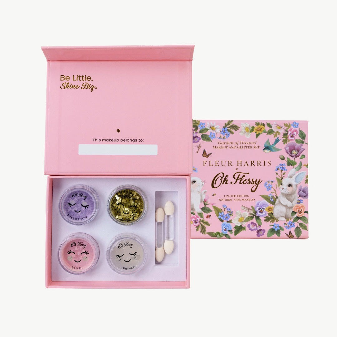 Oh flossy - Mini Makeup & Glitter Set / X Fleur Harris - Garden of Dreams Collection
