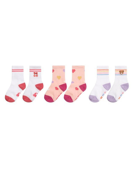 Huxbaby - Sporty Socks 3 Pack / Sweetheart