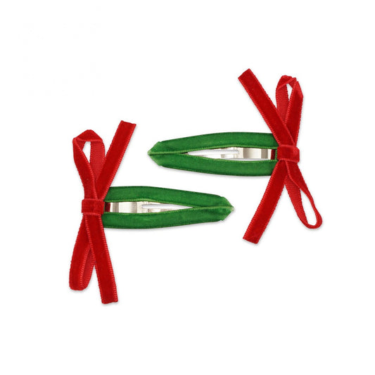 Milk & Soda - Xmas Velvet Ribbon Hair Clip