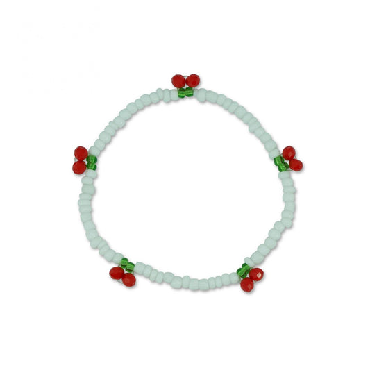 Milk & Soda - Cherry Bracelet / White