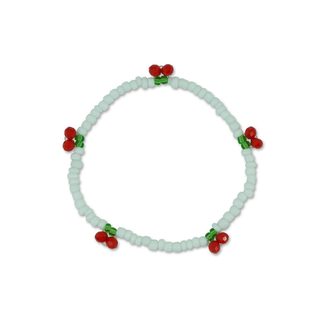 Milk & Soda - Cherry Bracelet / White